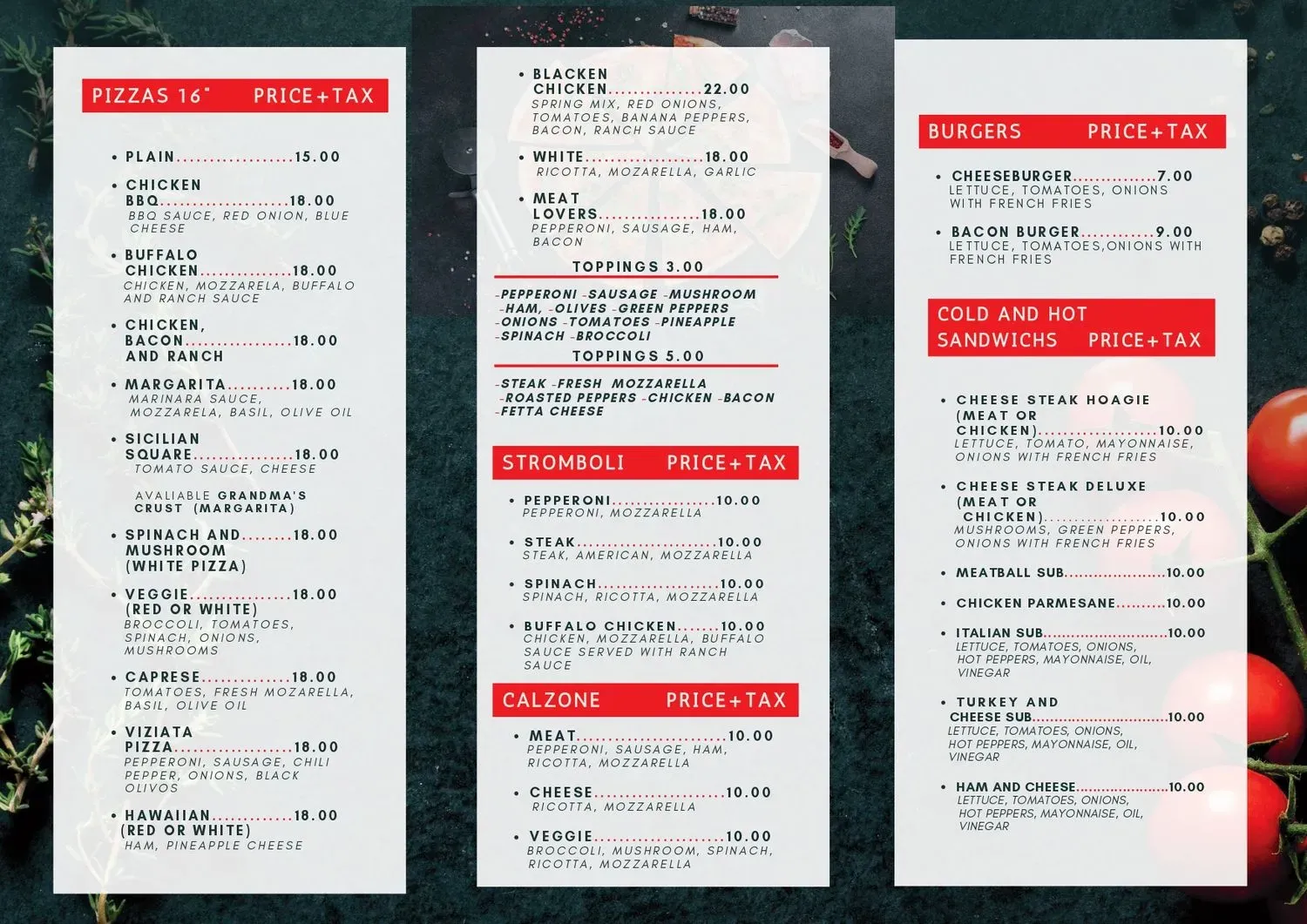 Menu 1