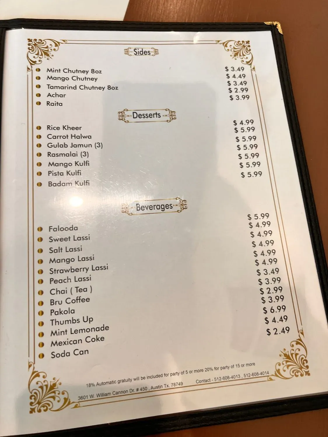 Menu 3