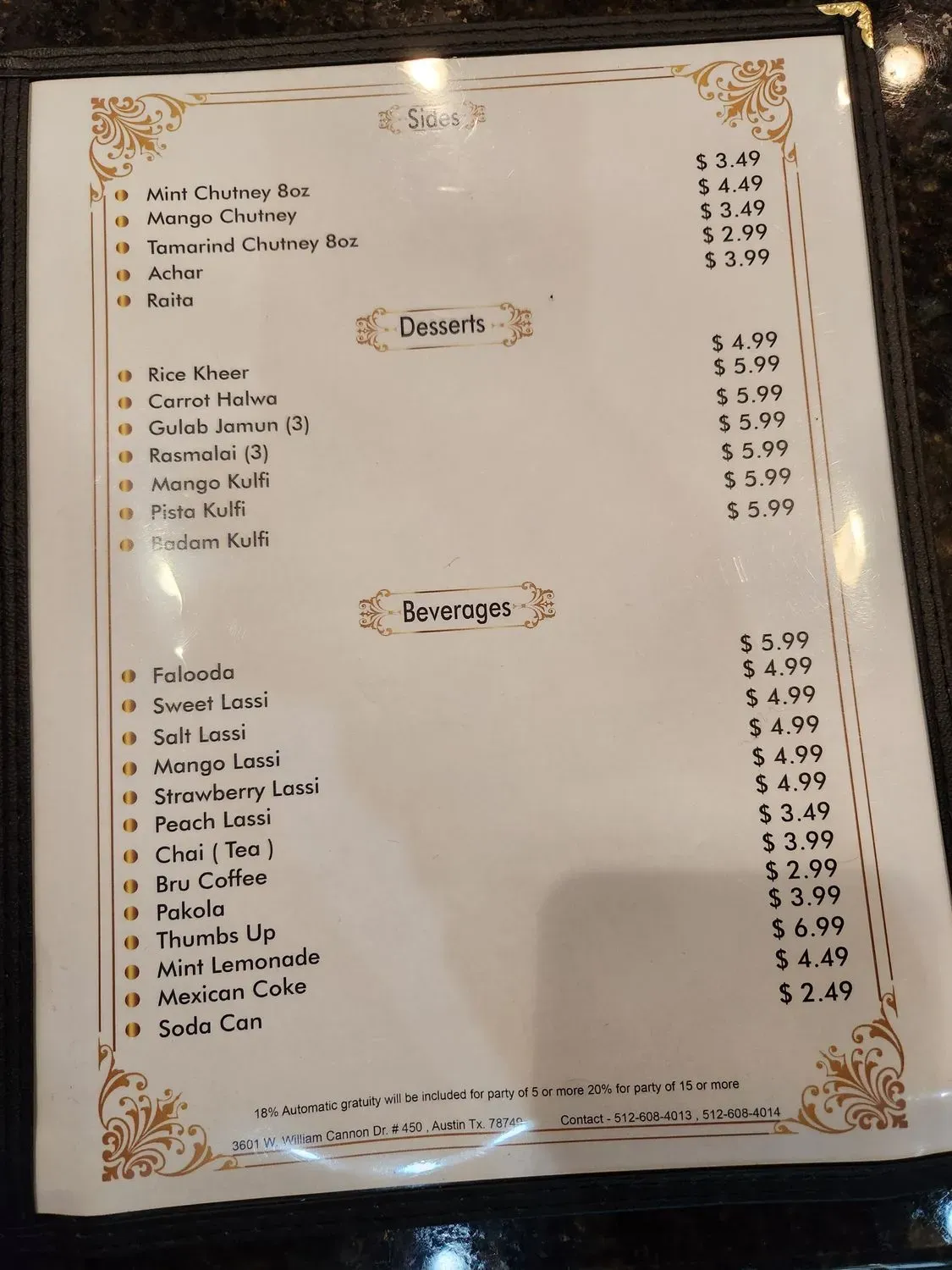 Menu 4