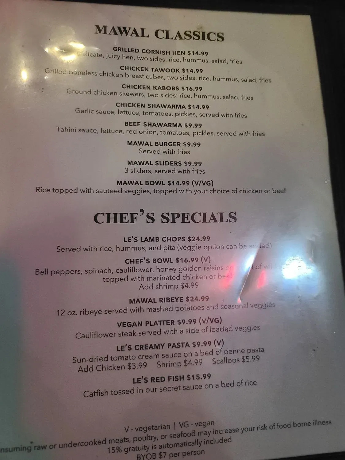 Menu 5