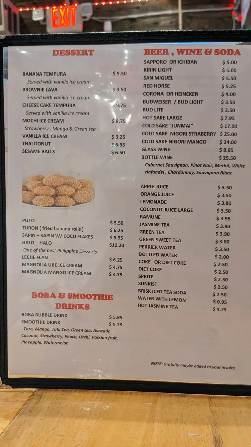 Menu 1