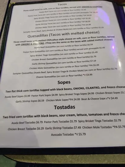 Menu 5