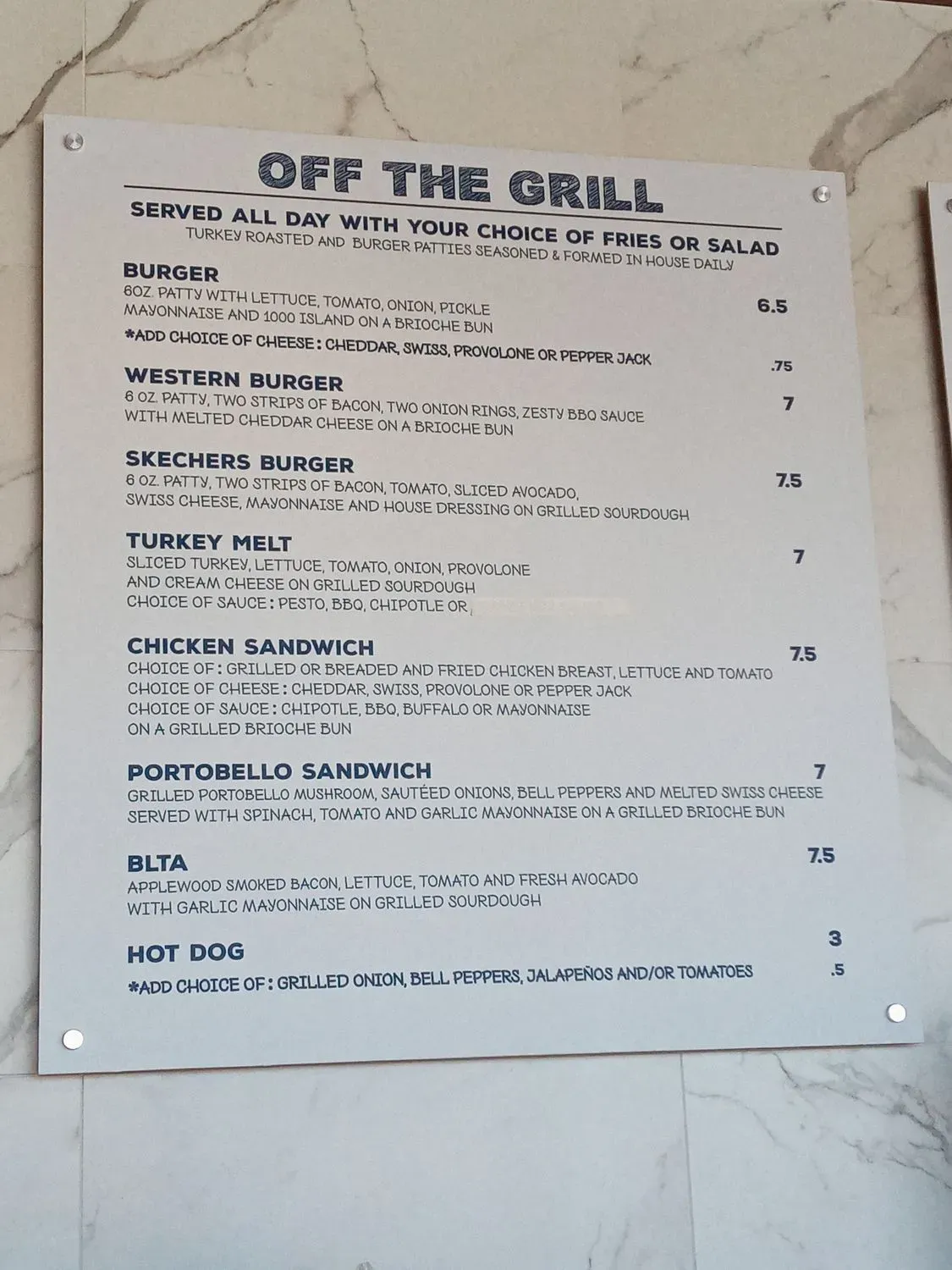 Menu 1