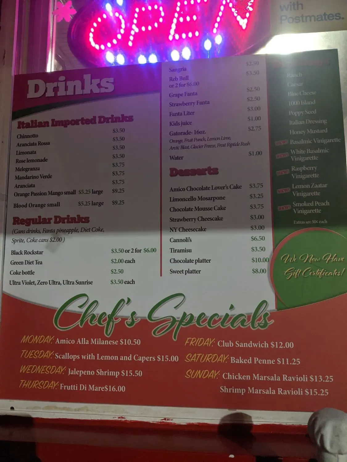 Menu 2