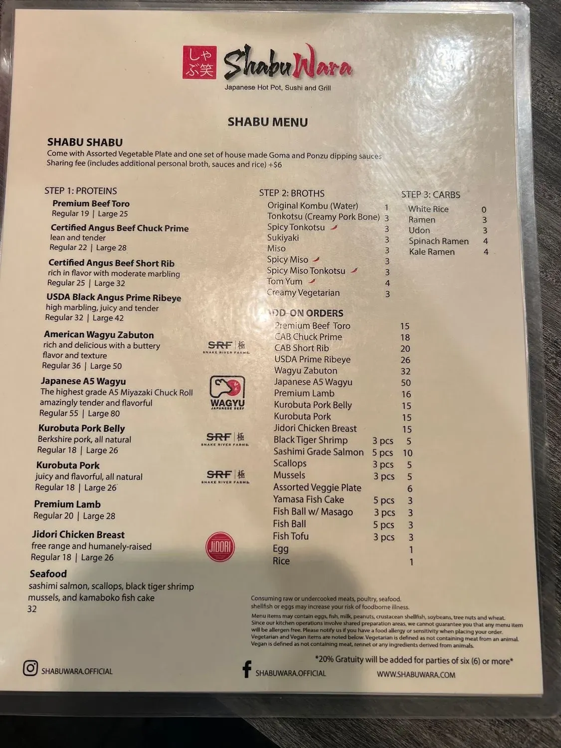 Menu 2