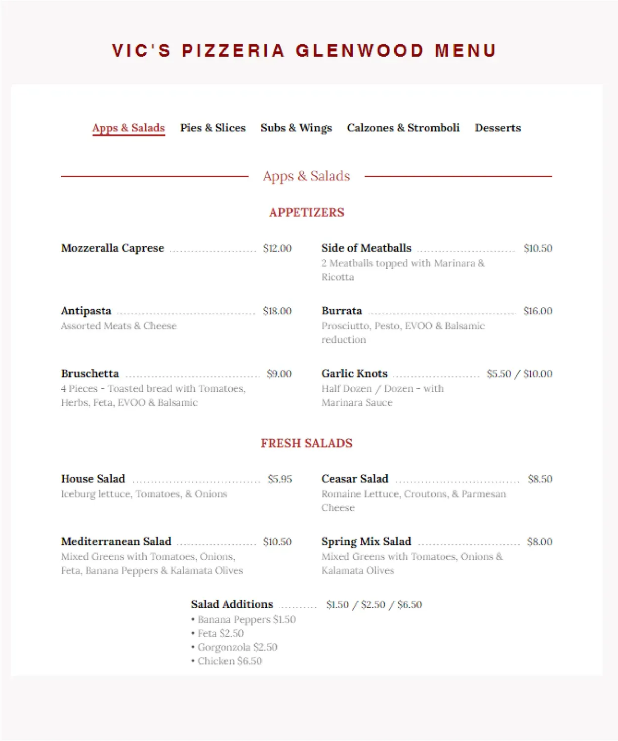 Menu 2