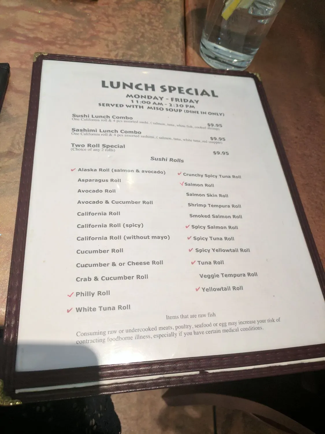 Menu 2