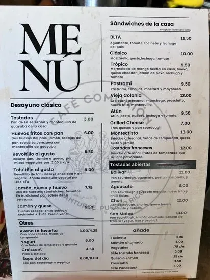 Menu 1