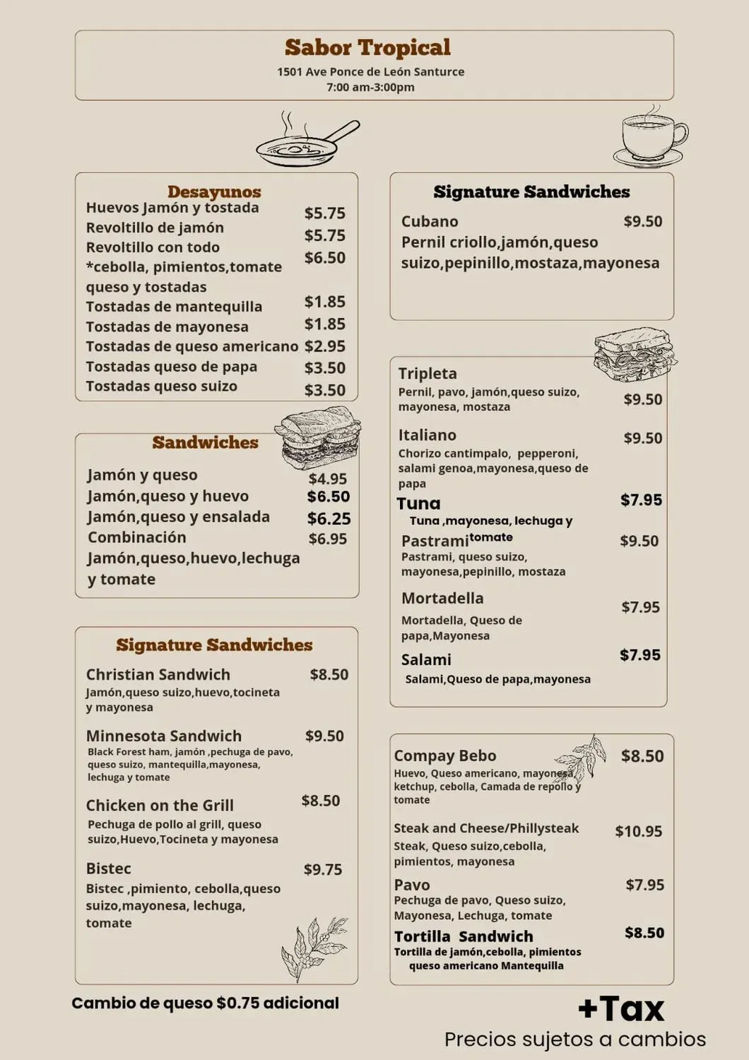 Menu 1