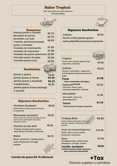 Menu 1