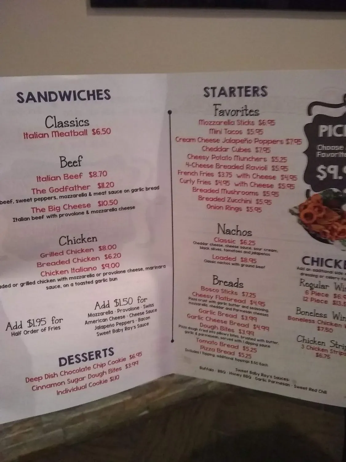 Menu 5