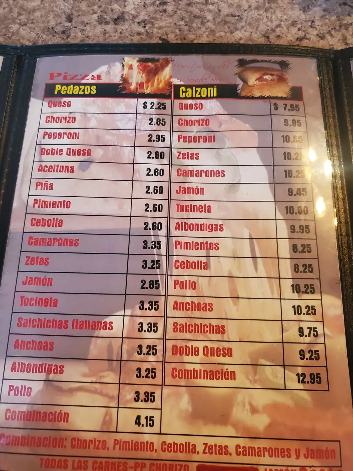 Menu 5