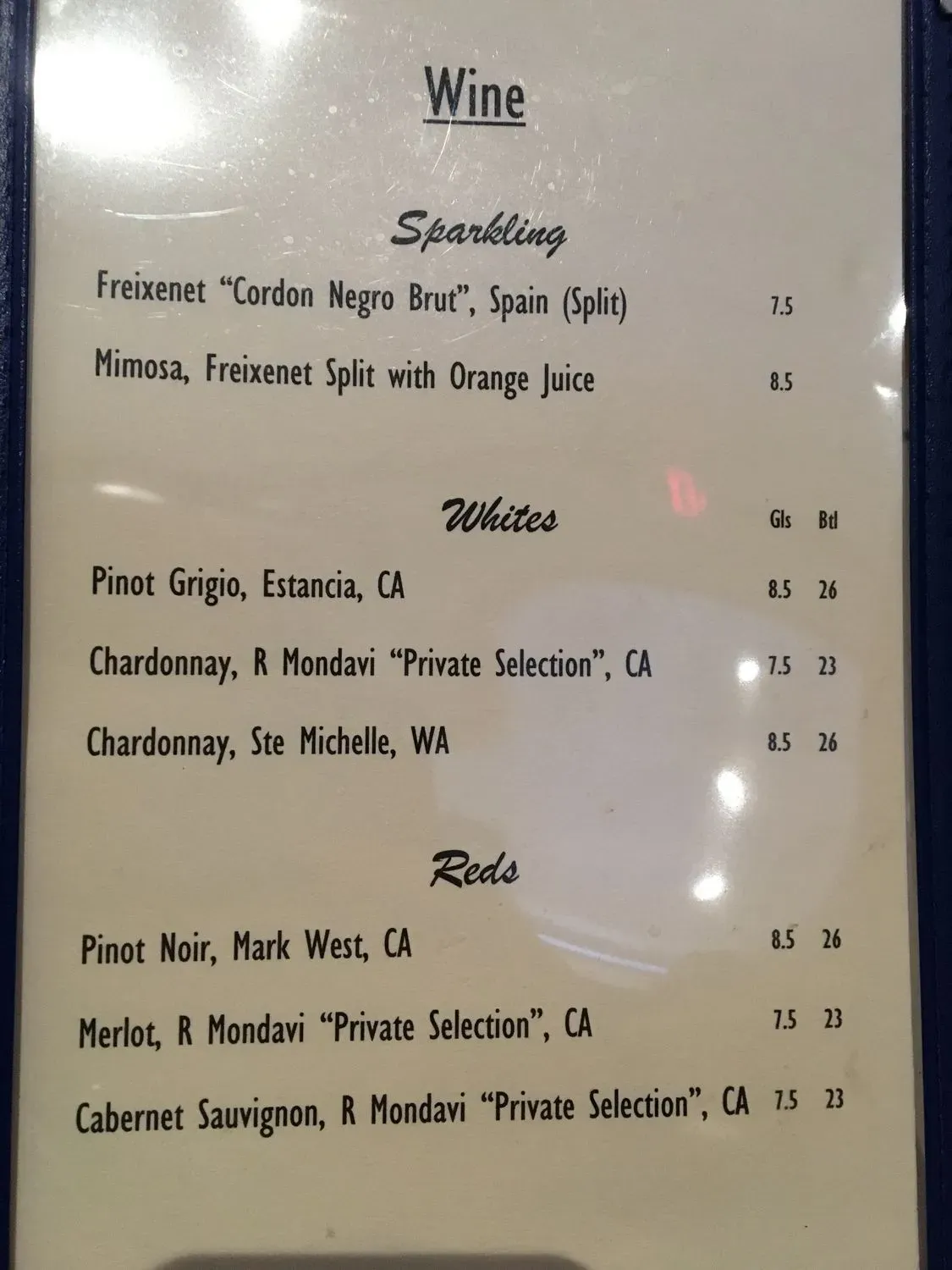 Menu 5