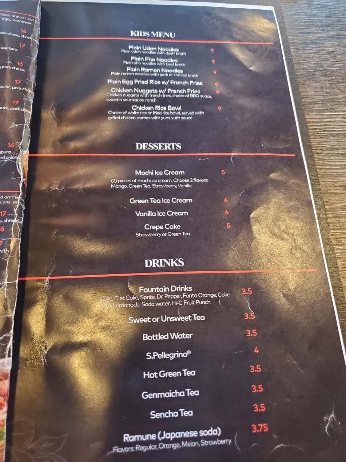 Menu 5