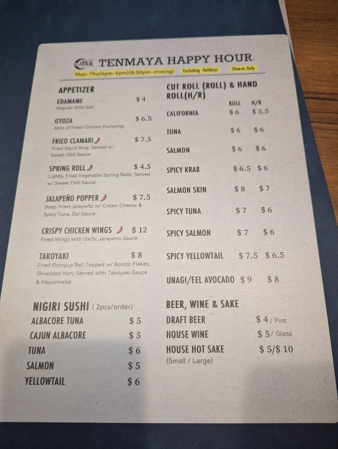 Menu 4