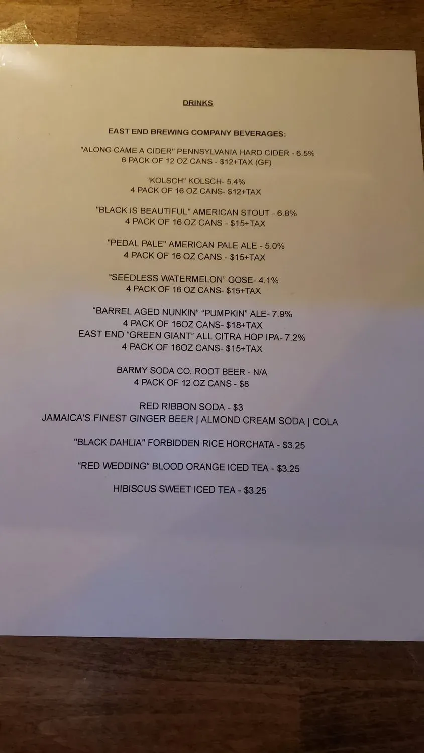 Menu 5