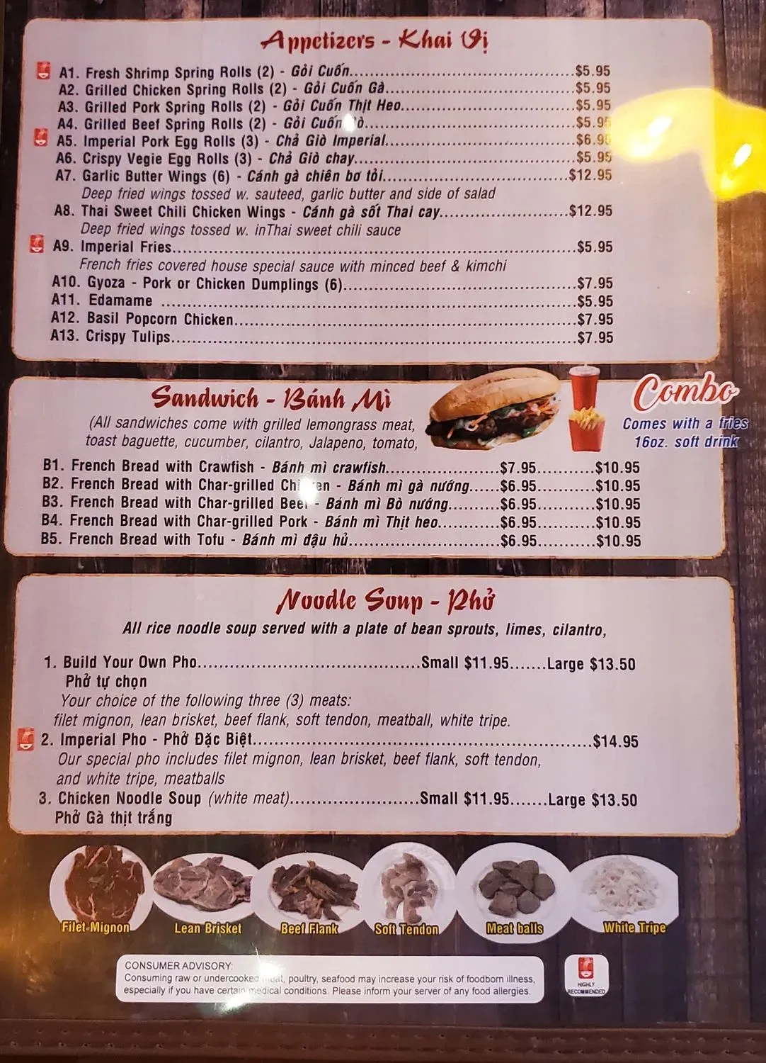 Menu 5