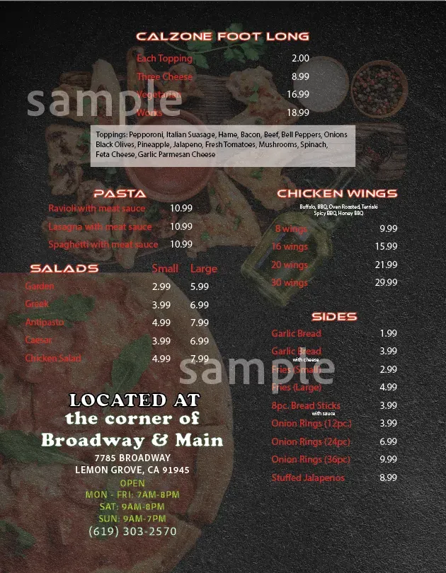 Menu 2