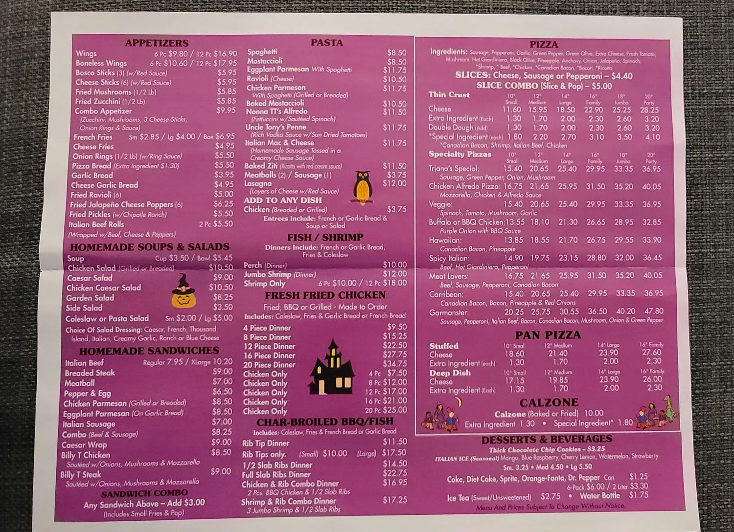 Menu 2