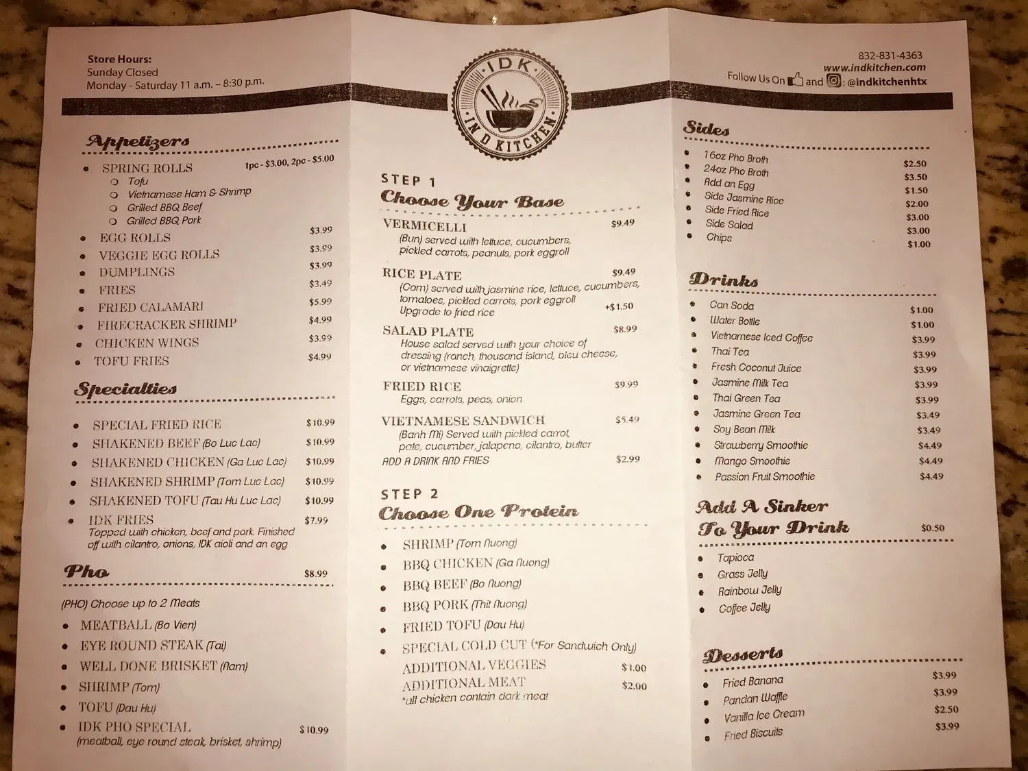 Menu 5