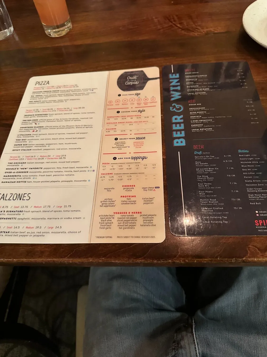 Spinato's Pizzeria and Family Kitchen Menu - Updated November 2025