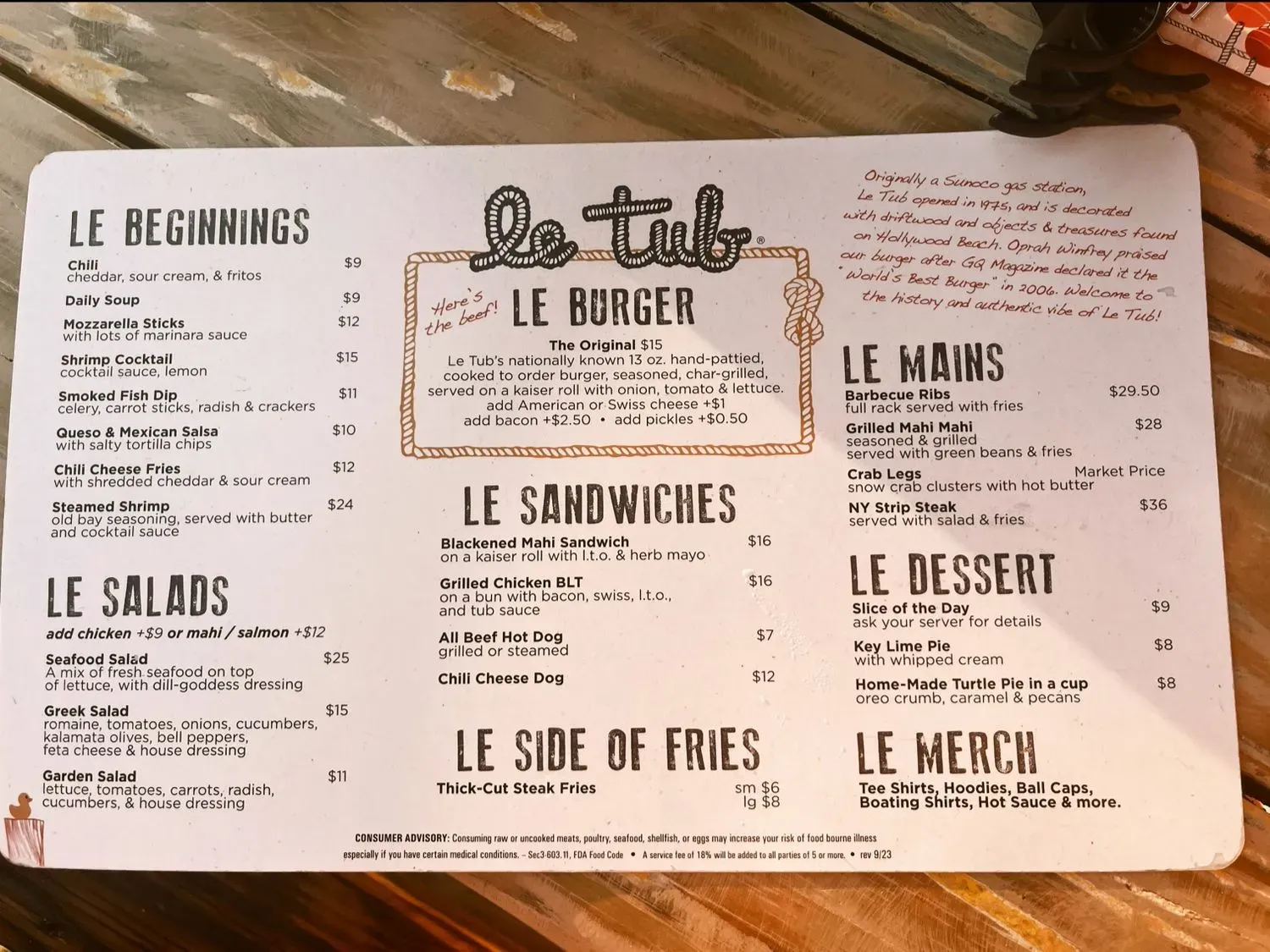 Menu 1