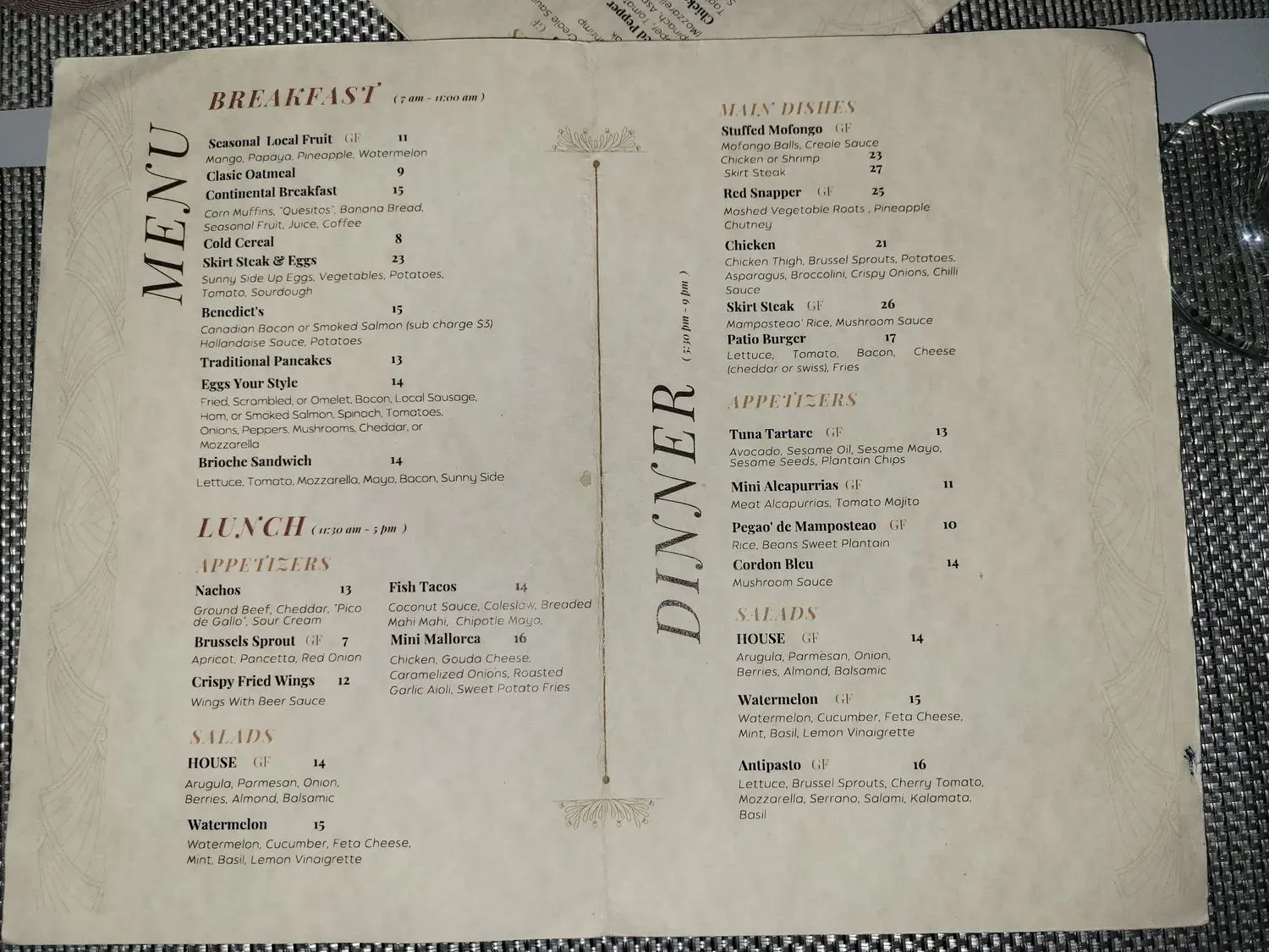 Menu 1