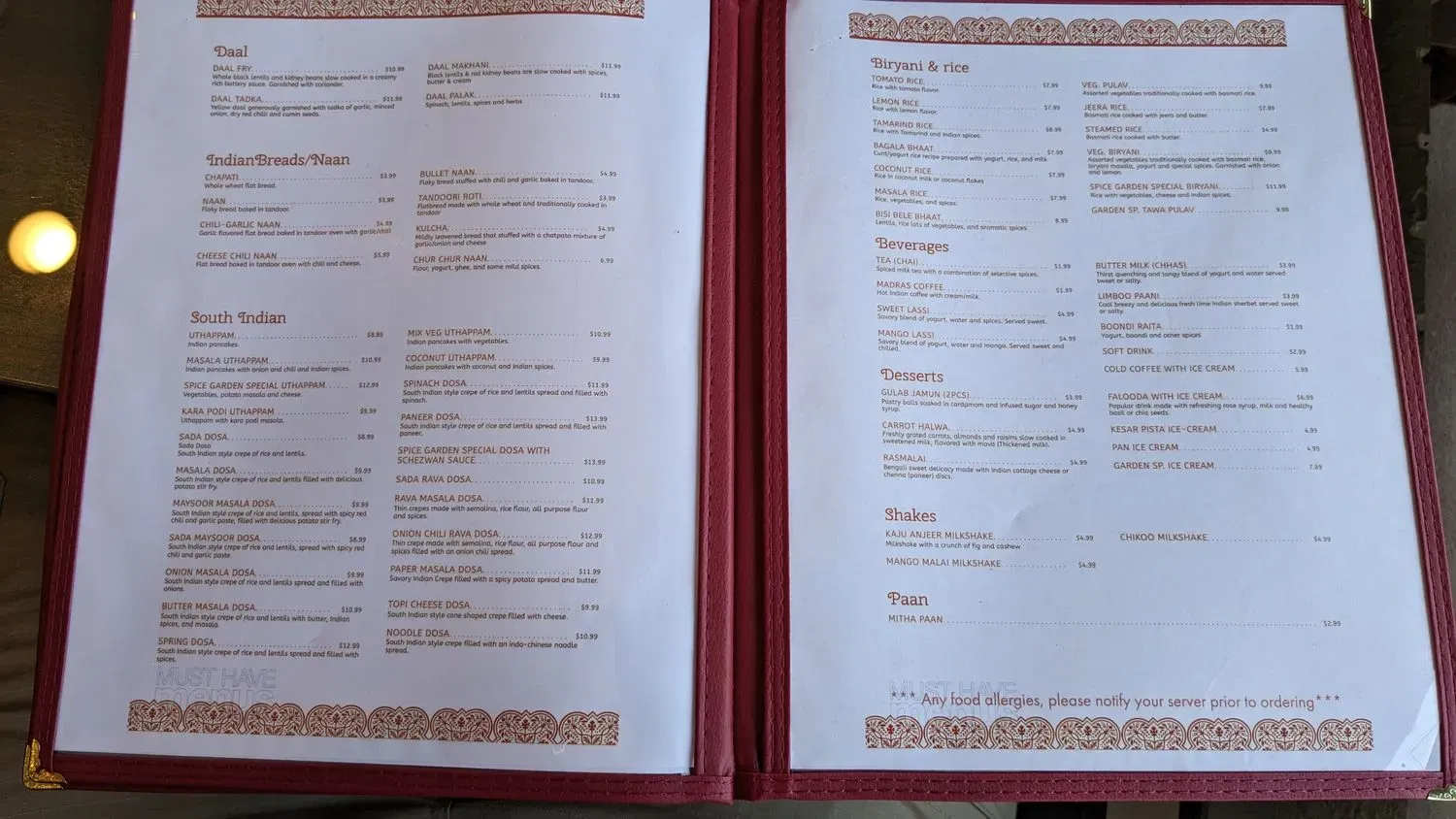 Menu 5