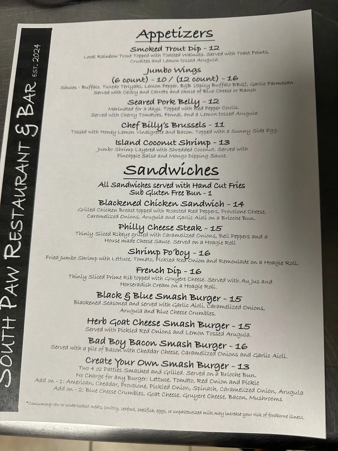 Menu 1