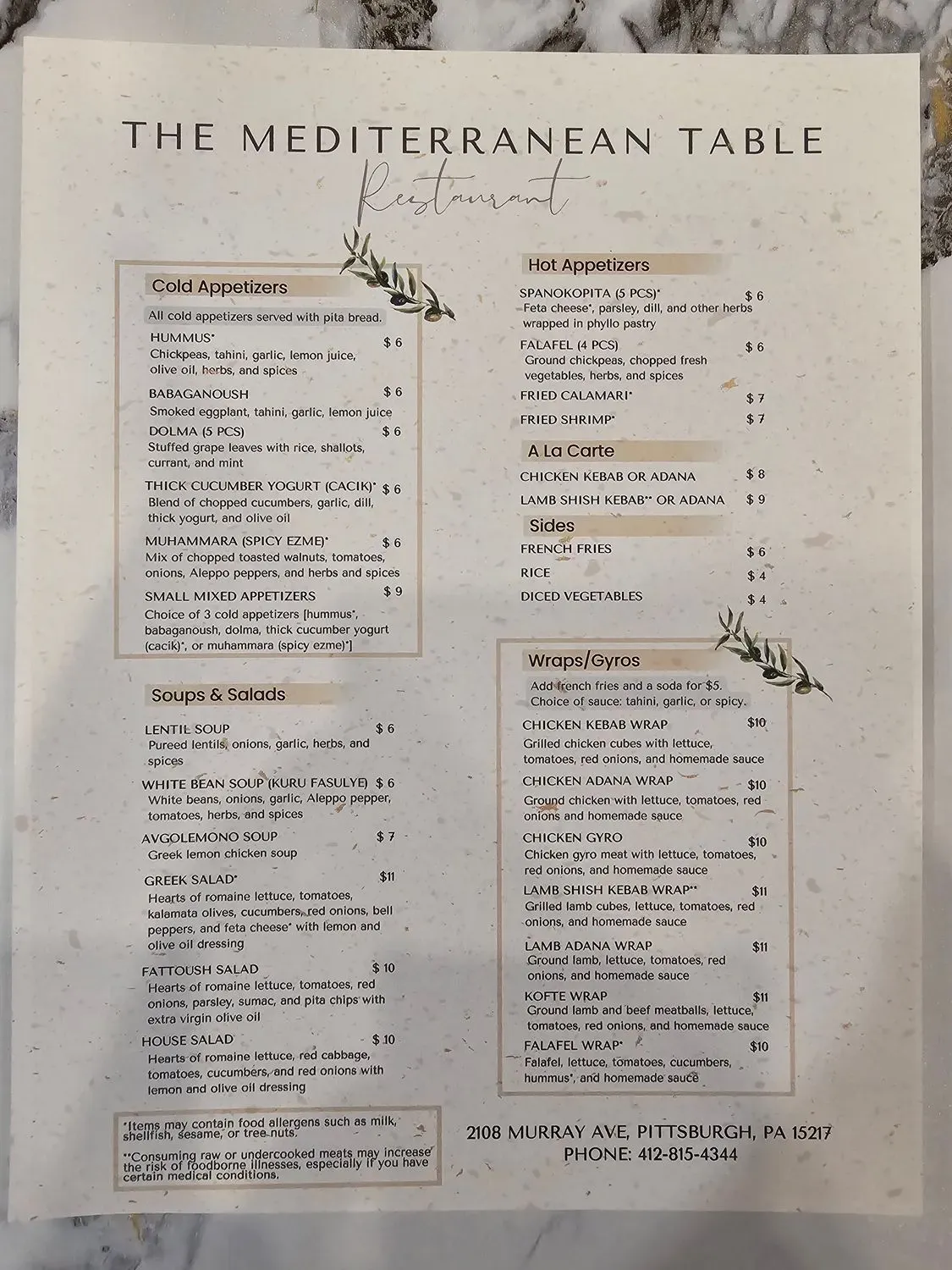 Menu 3