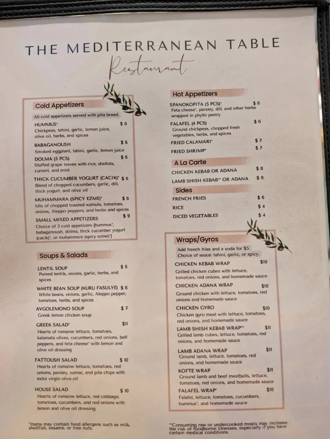 Menu 4