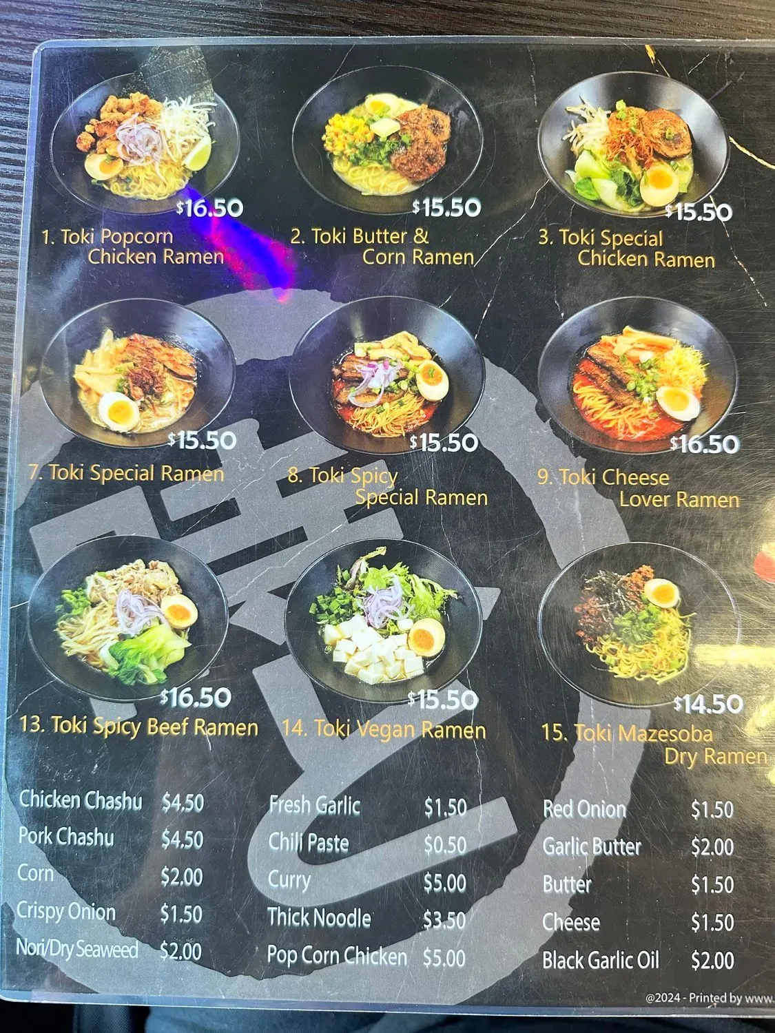 Menu 5