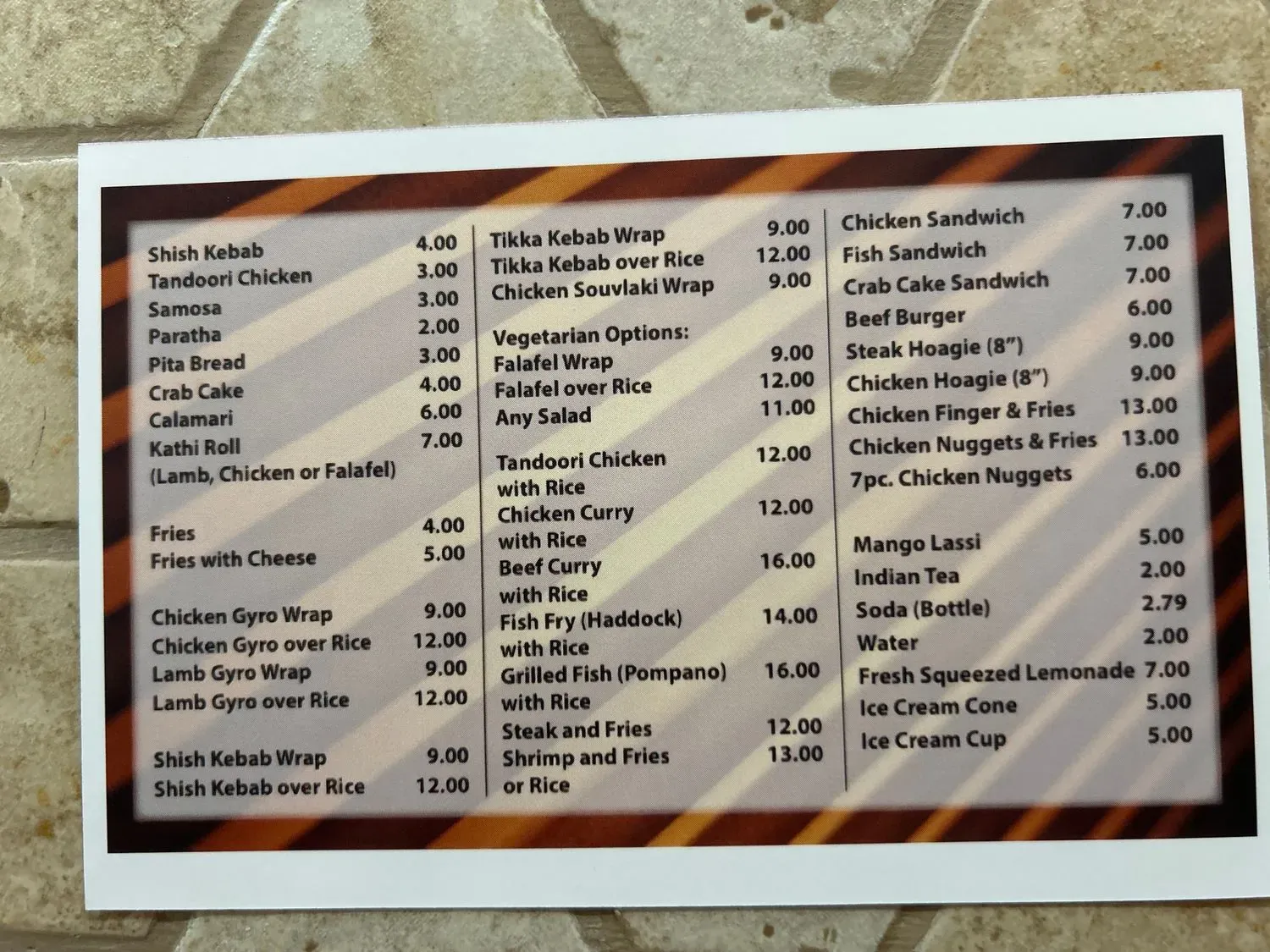 Menu 2