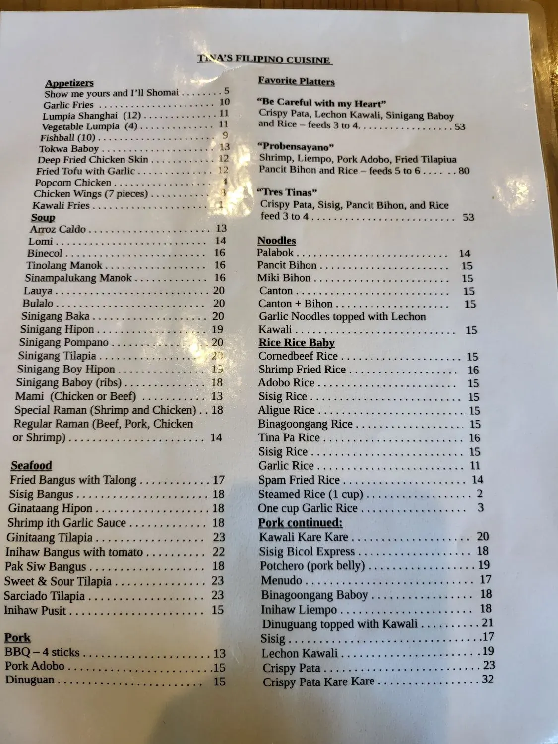 Menu 3