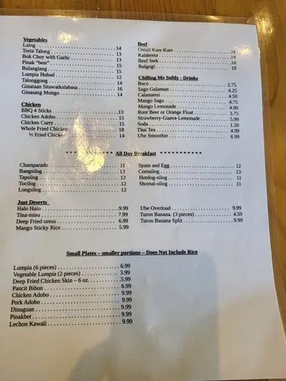 Menu 5