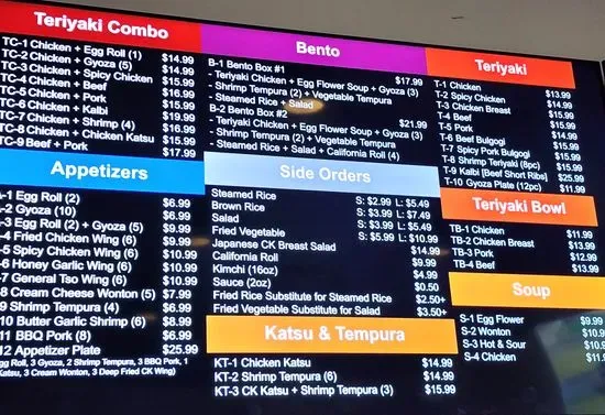 Menu 2