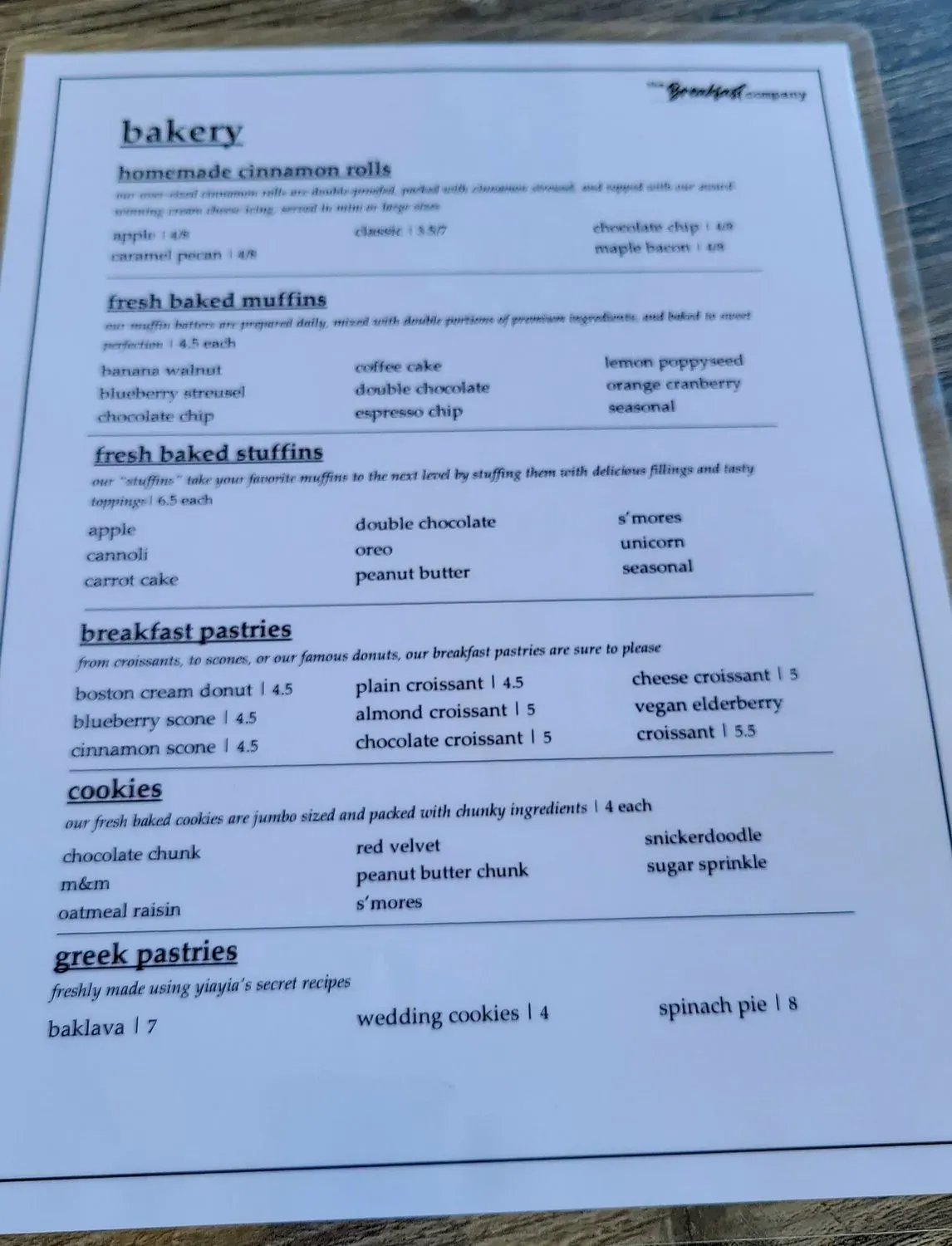 Menu 4