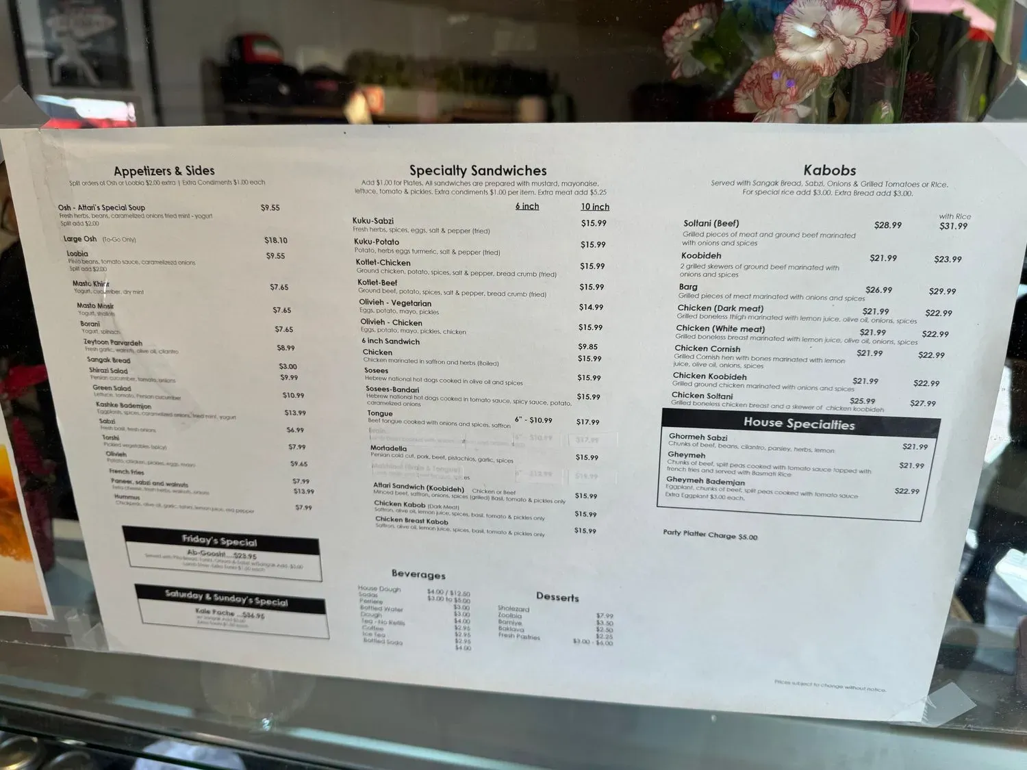 Menu 2