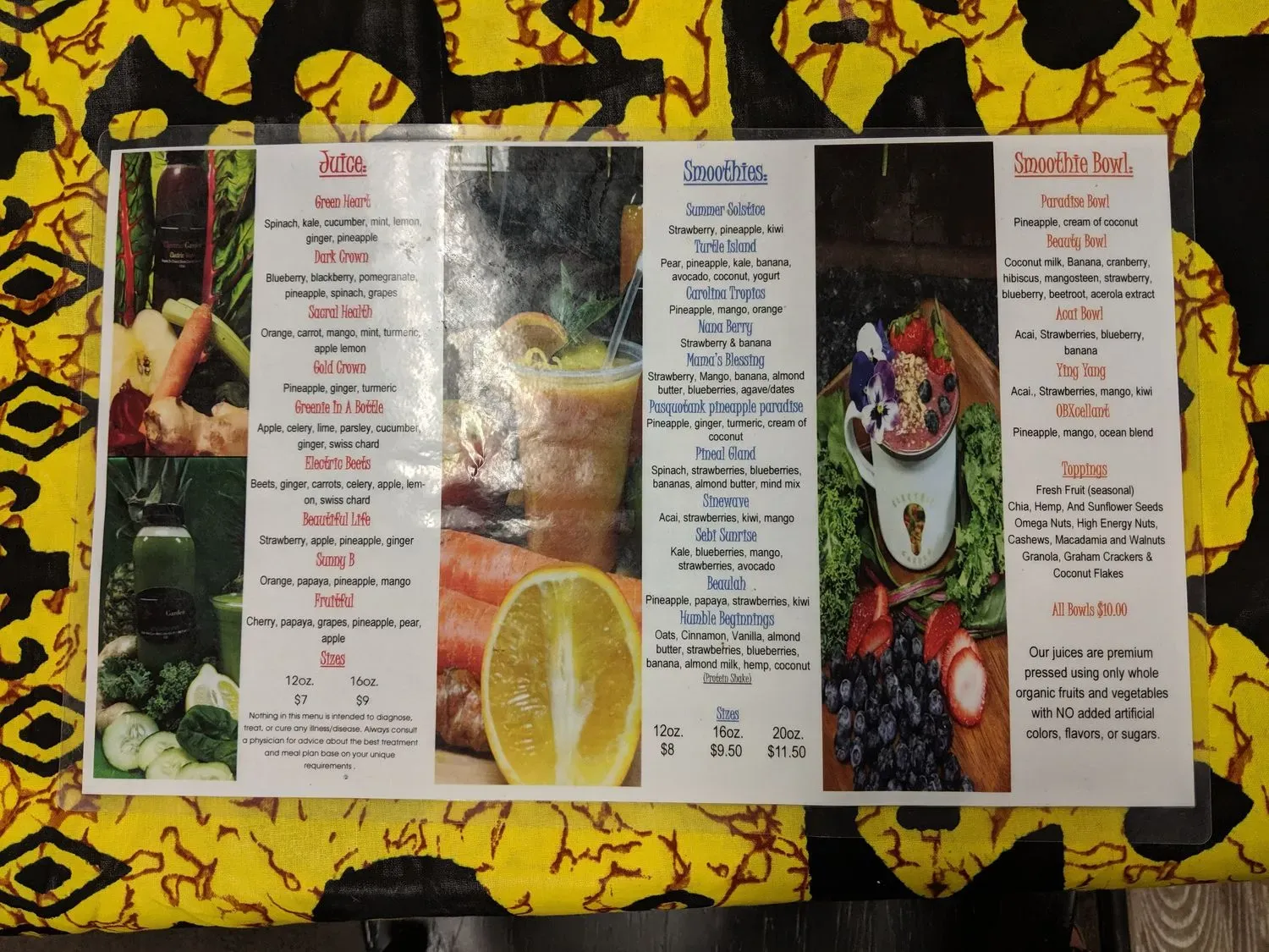 Menu 5