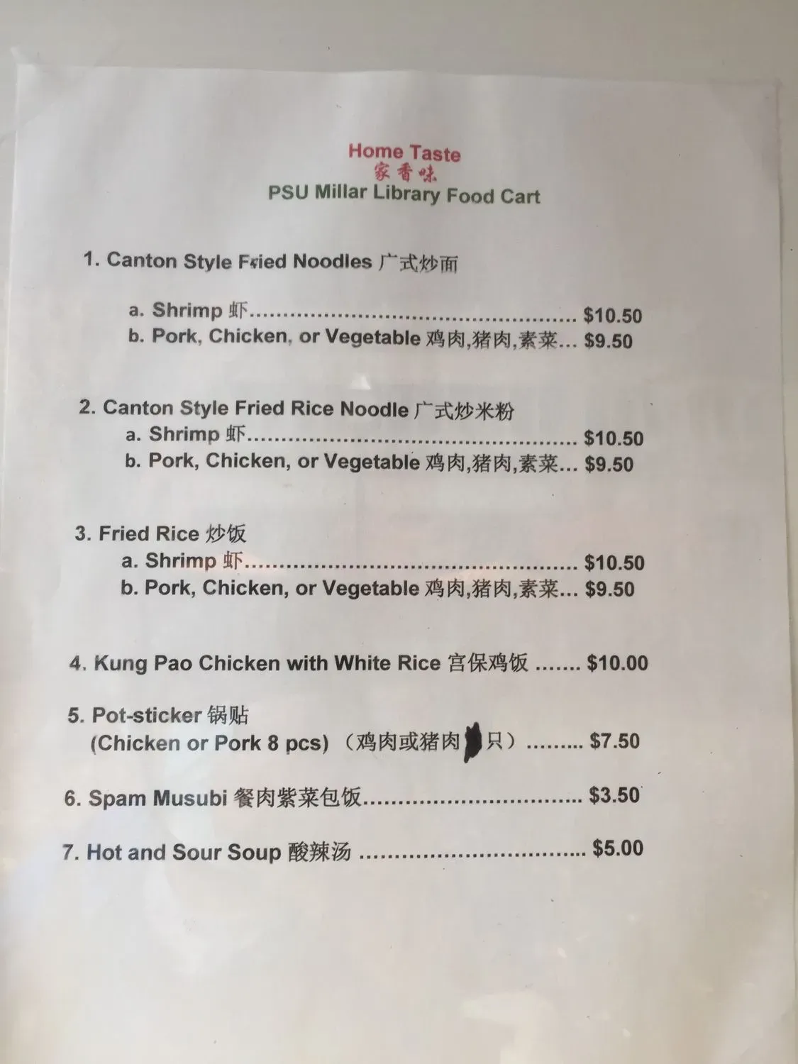 Menu 1