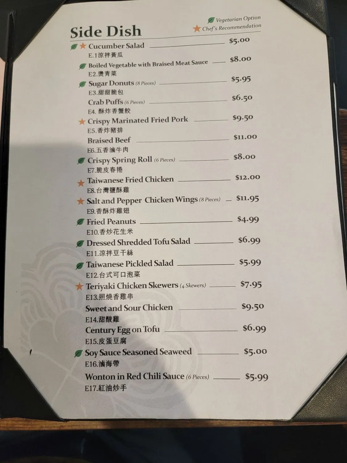 Menu 5