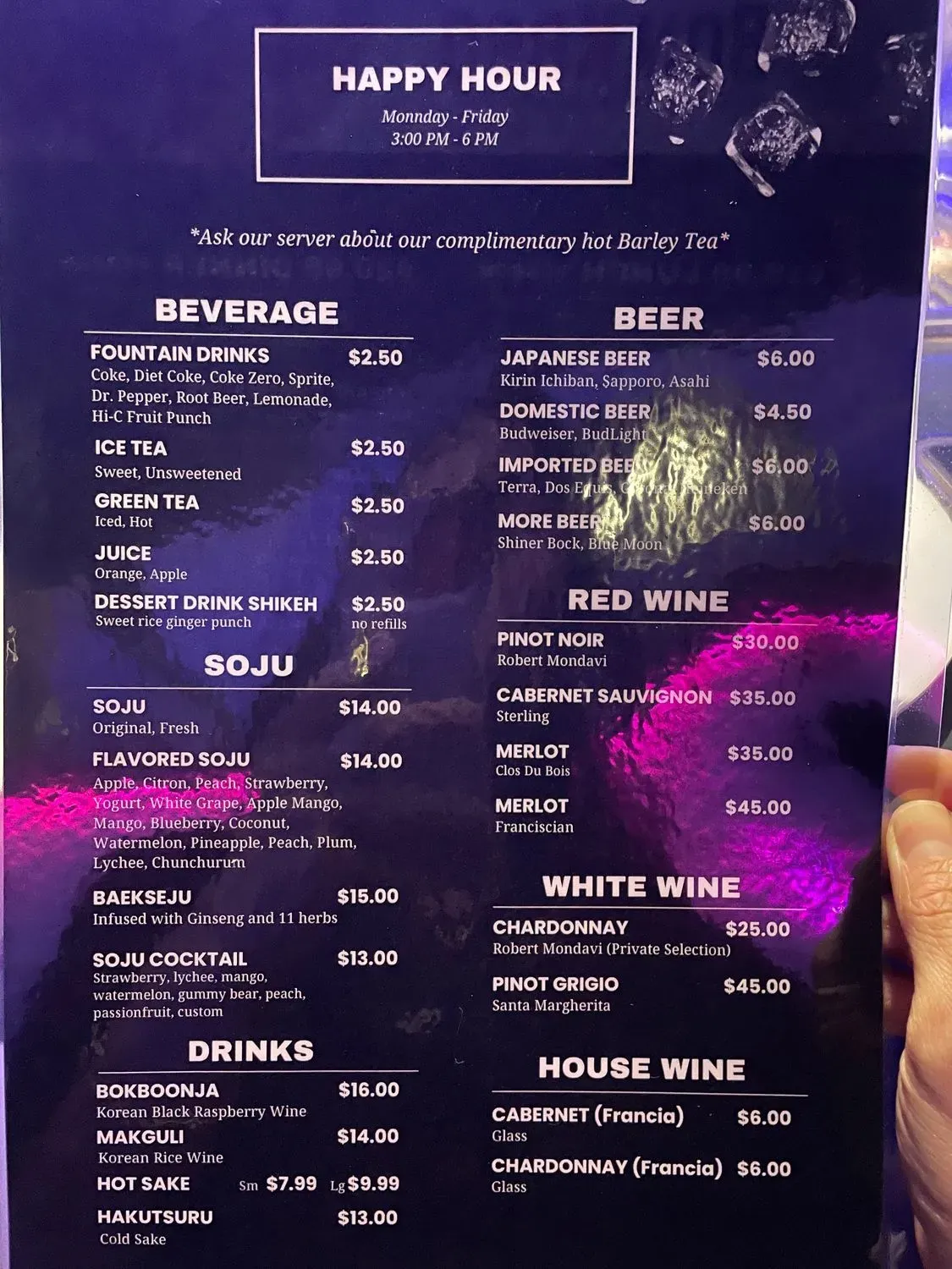 Menu 6