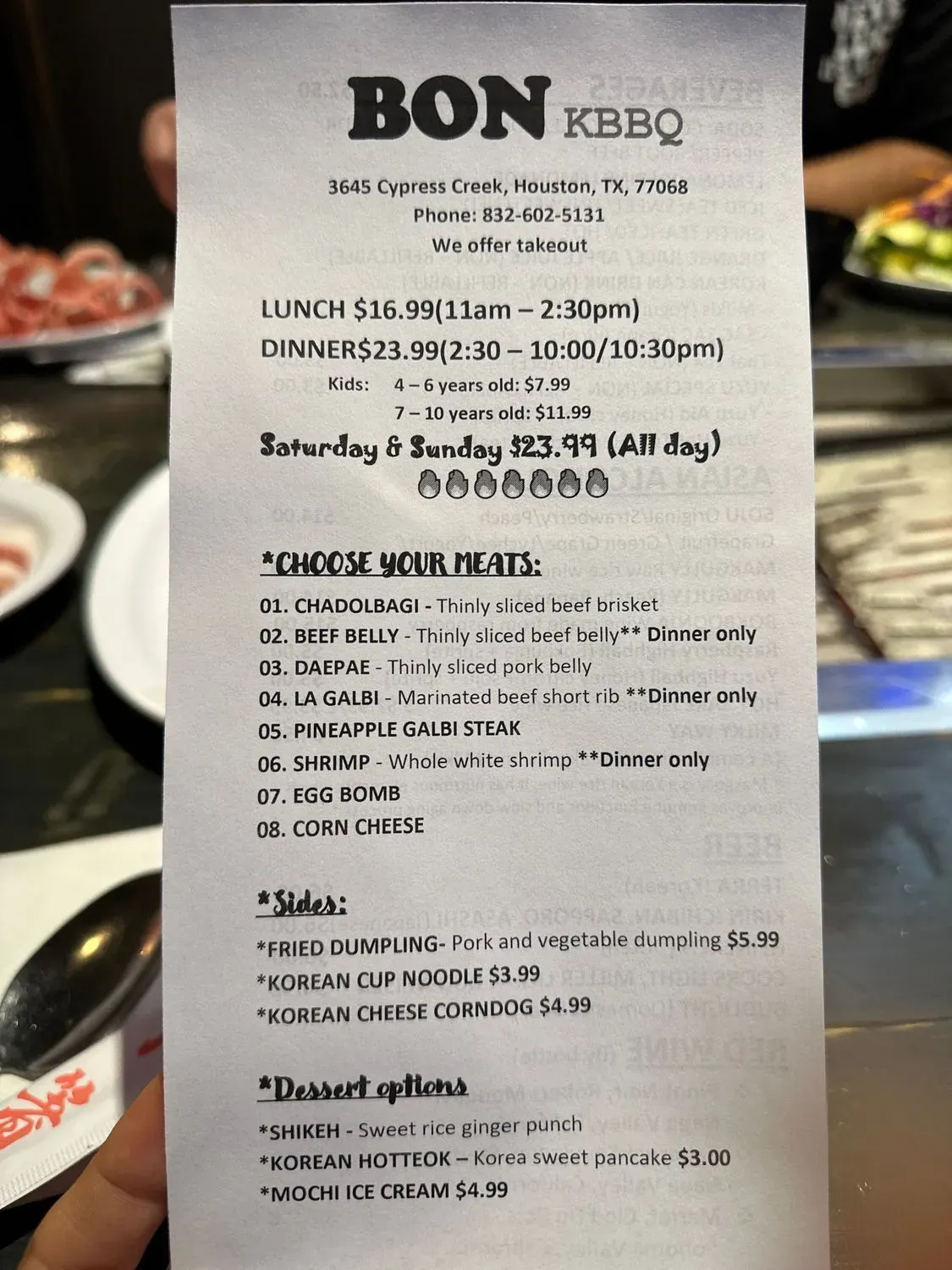 Menu 2