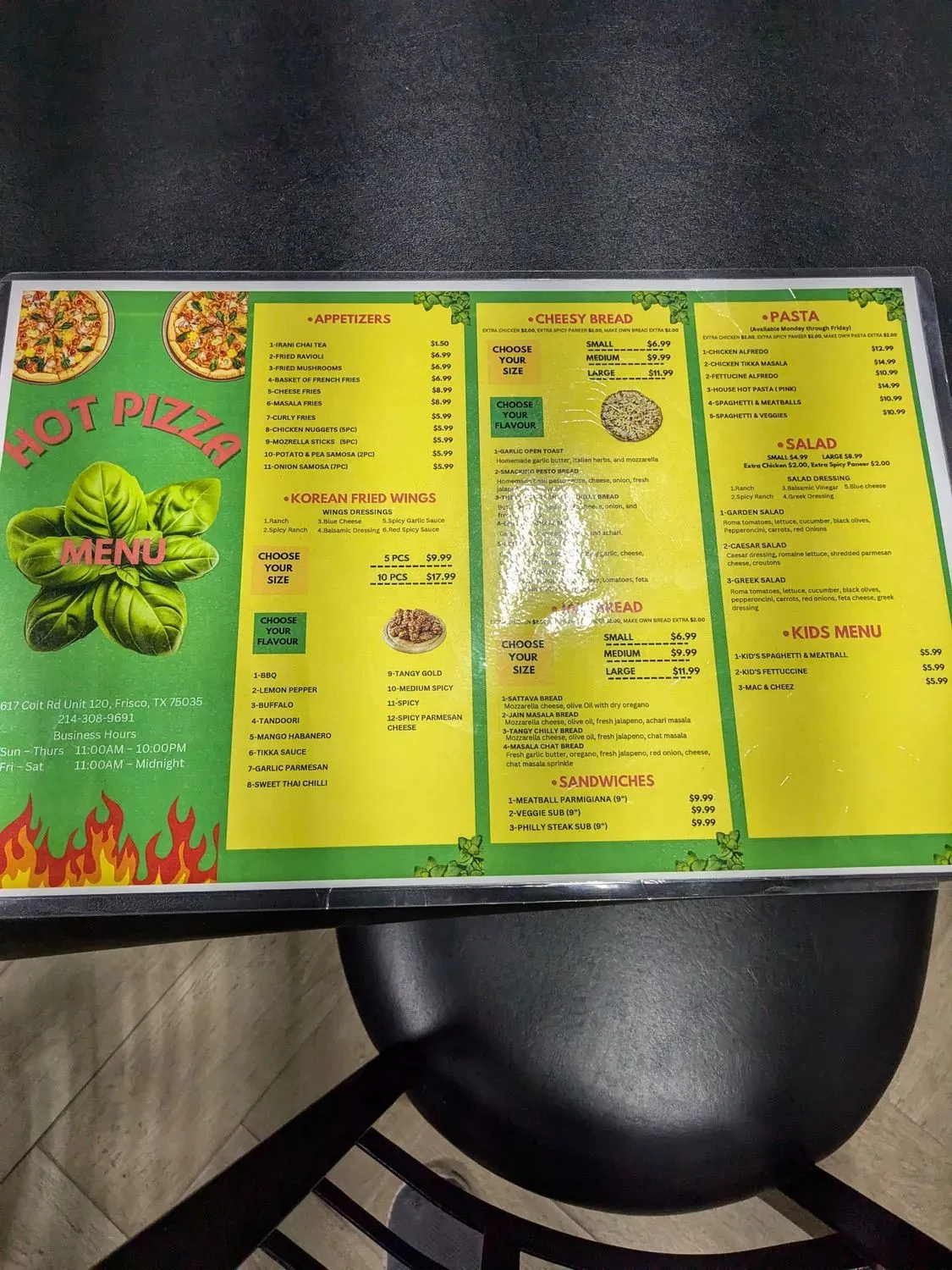 Menu 3