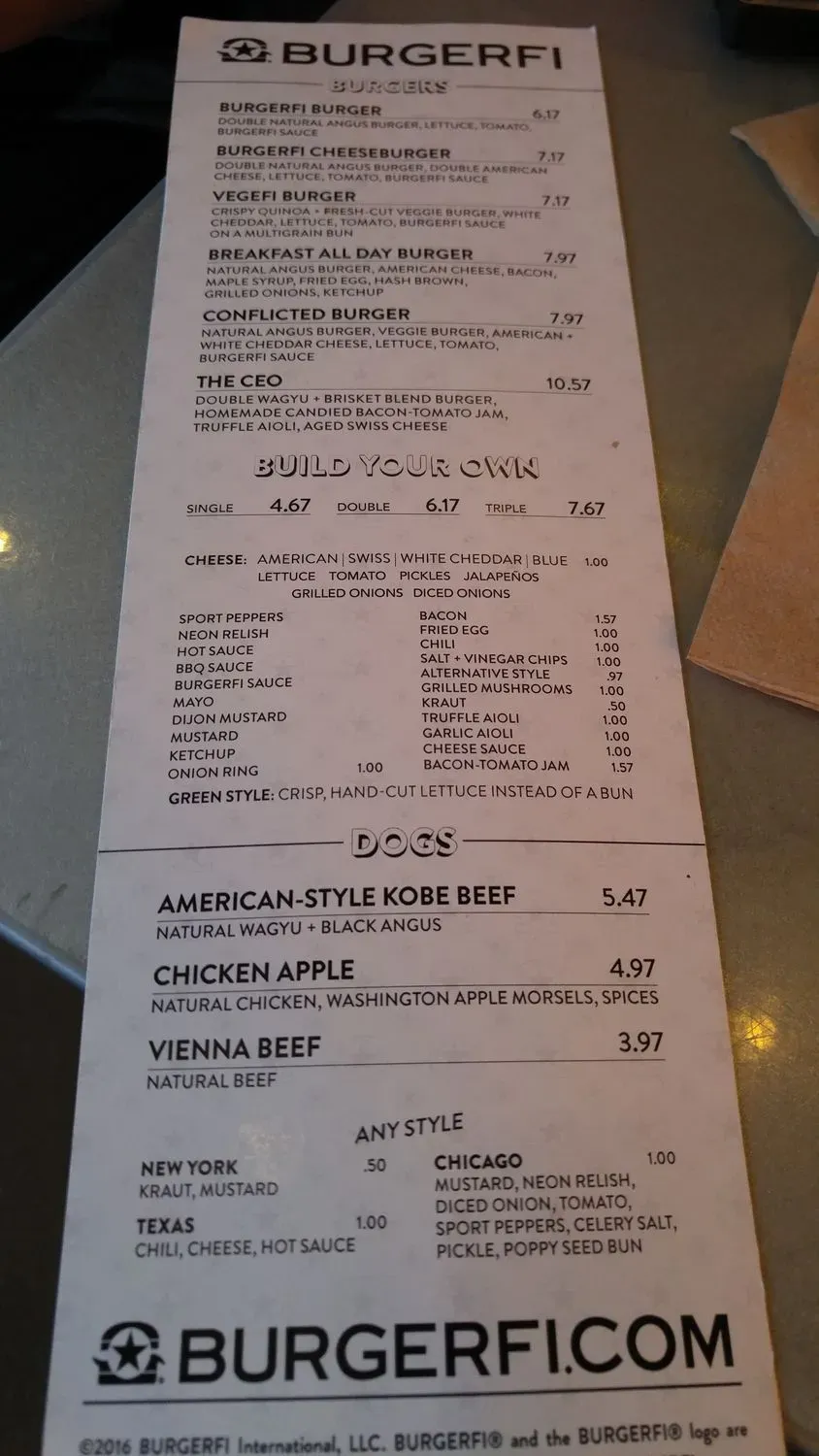 Menu 5