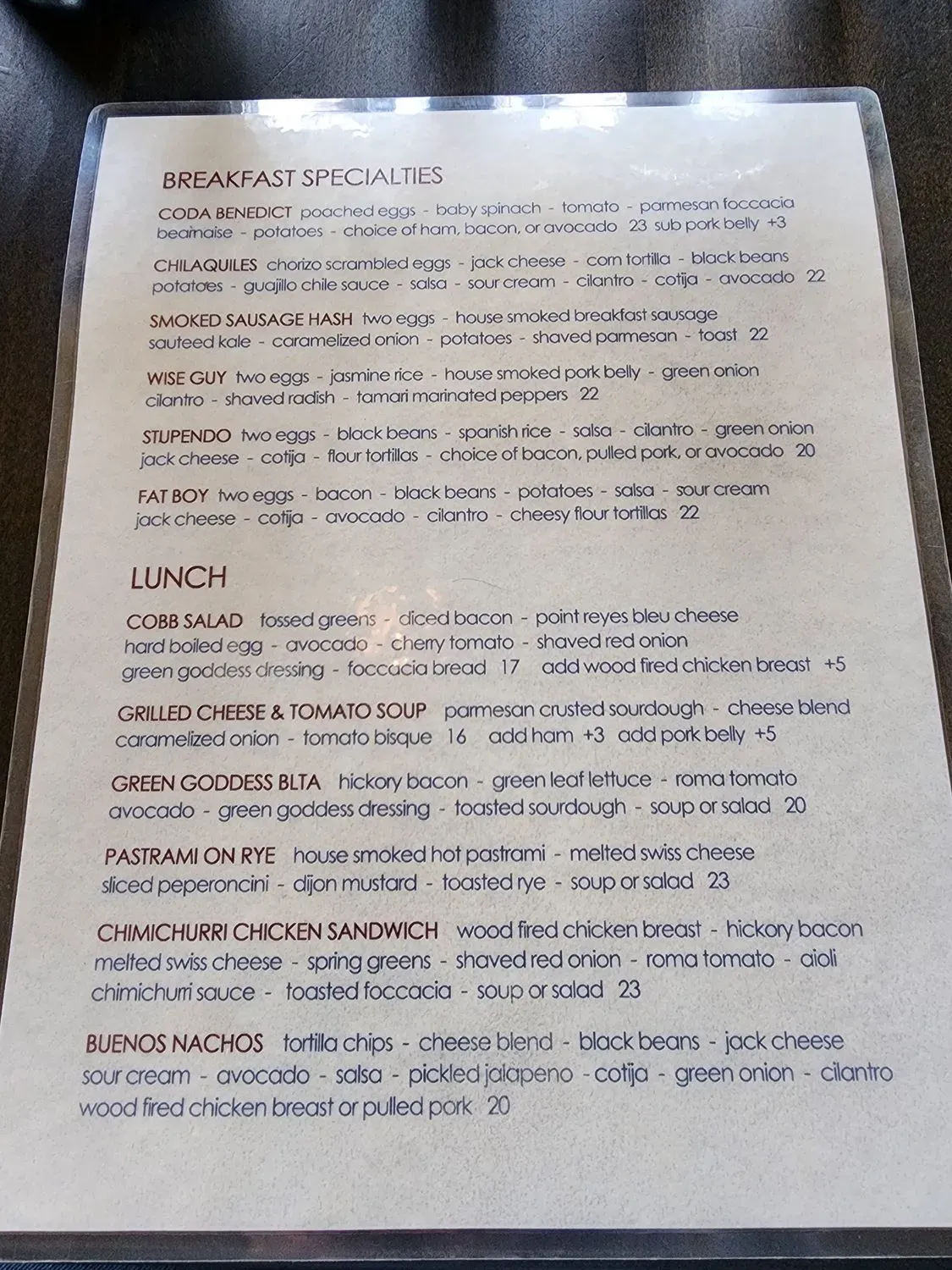 Menu 2