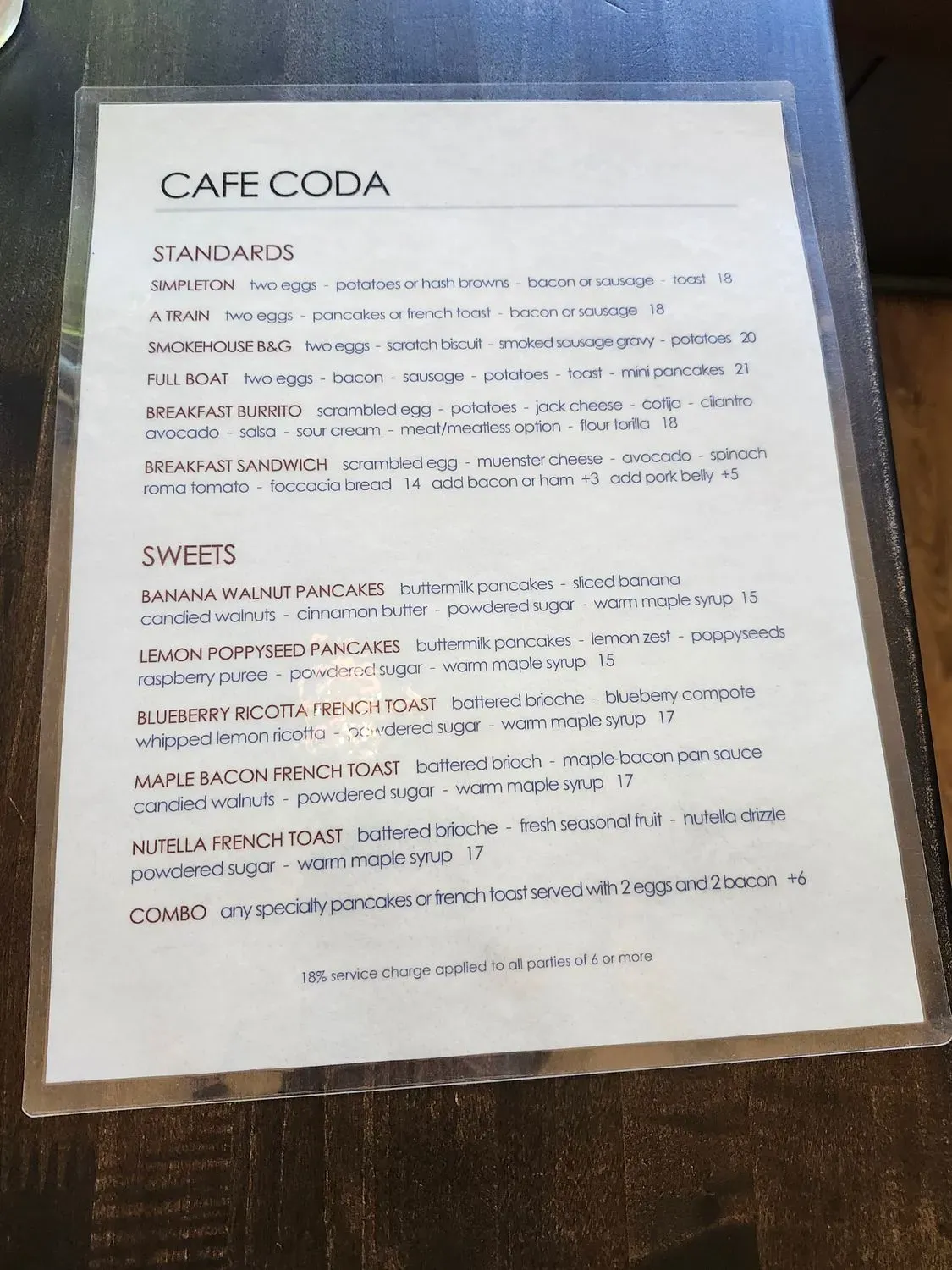 Menu 5