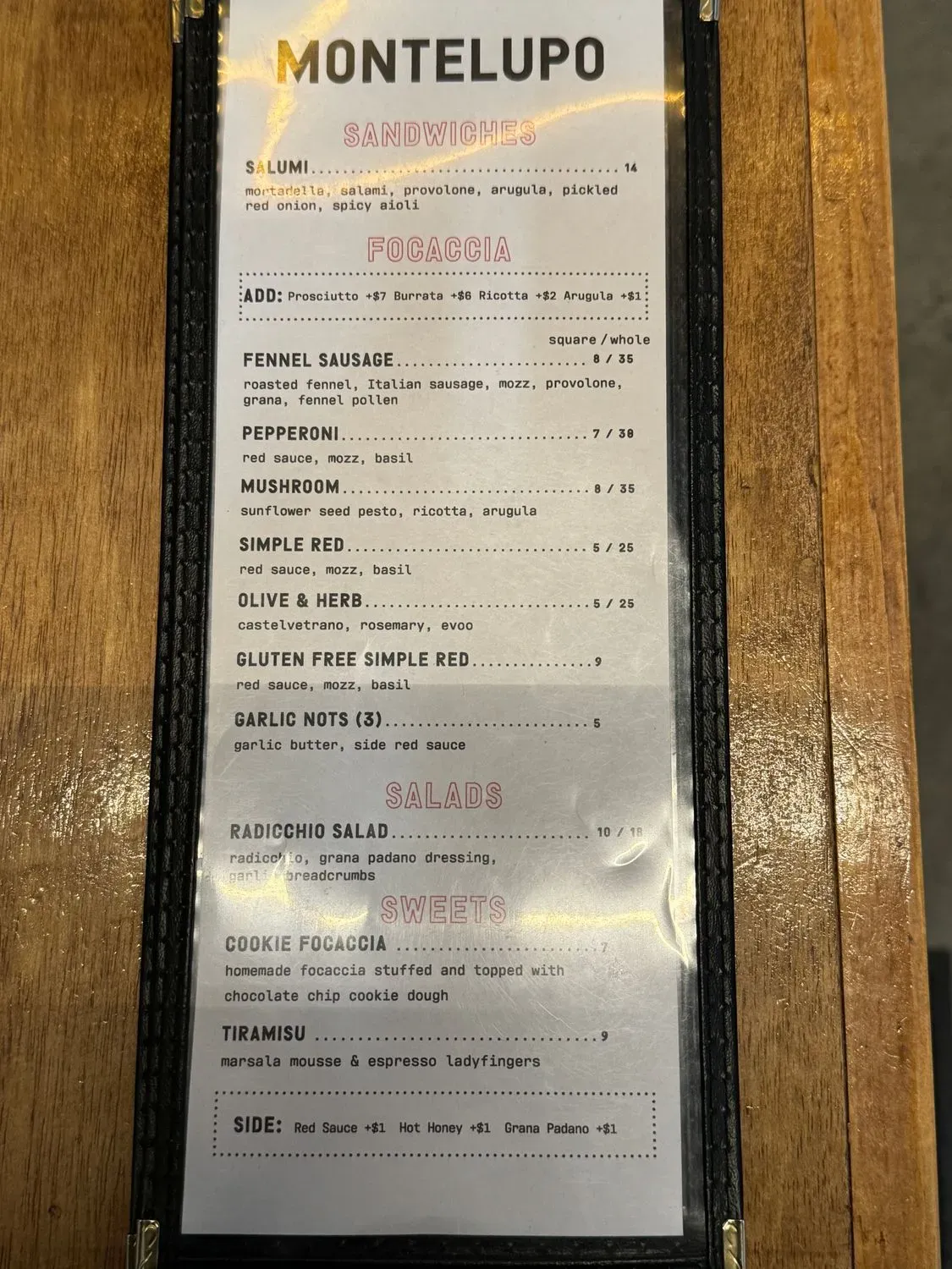 Menu 5