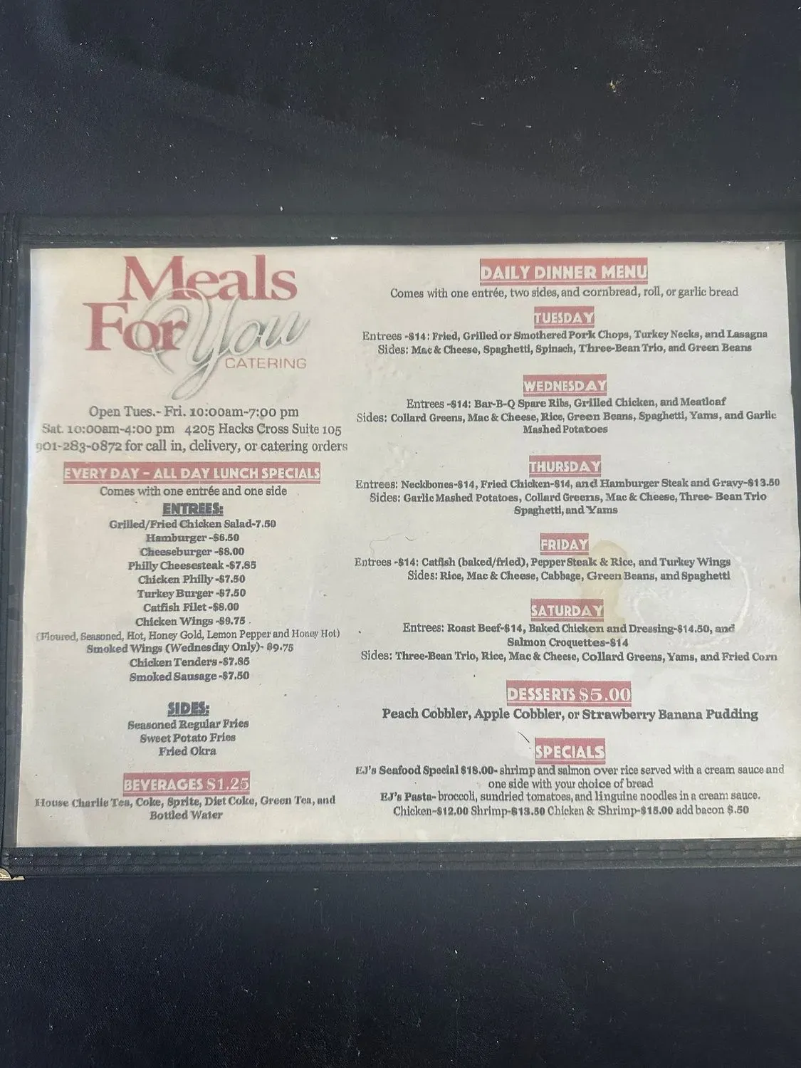 Menu 3