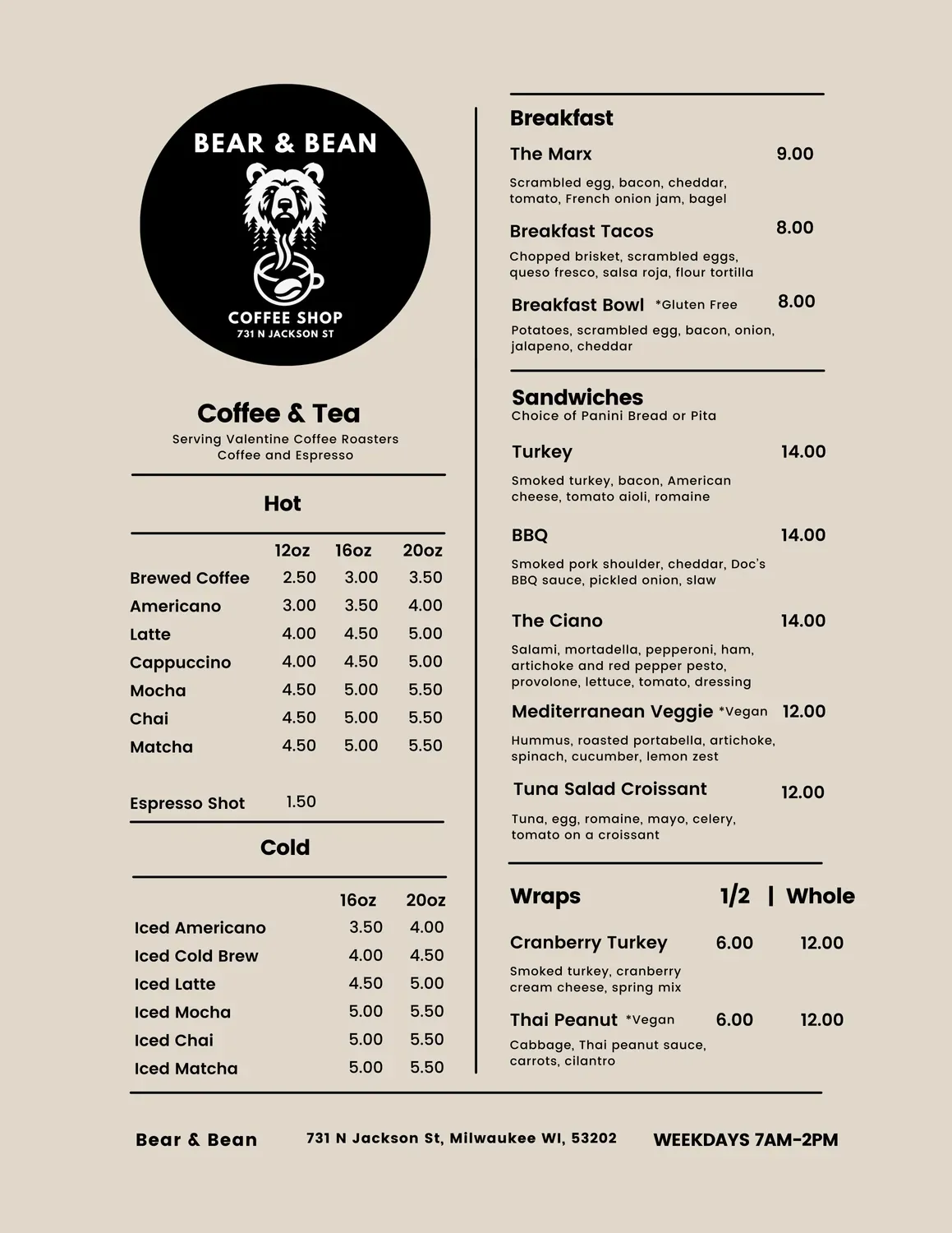 Menu 1